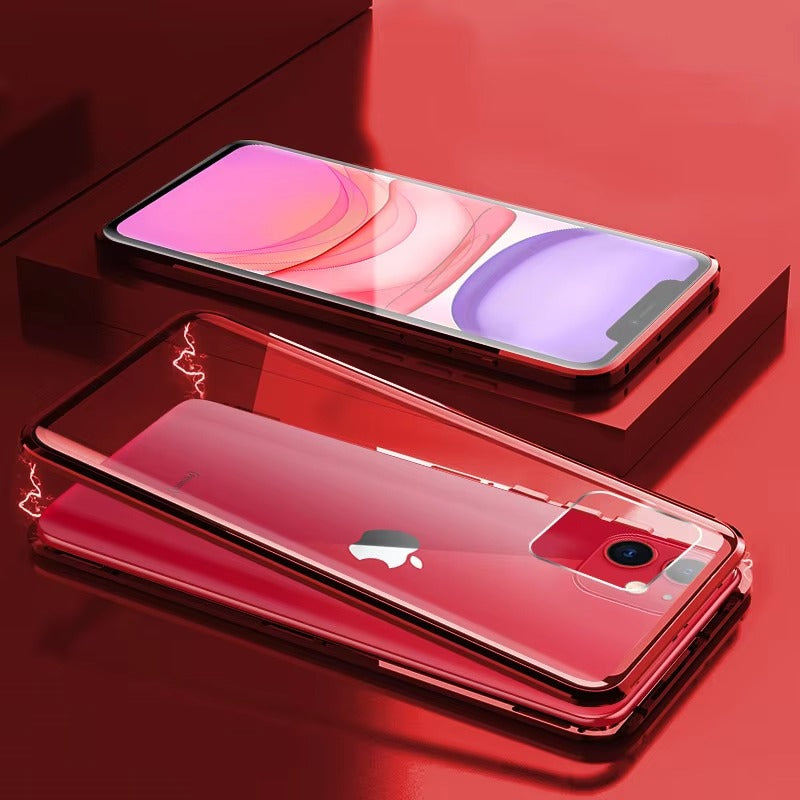 Premium Apple iPhone Case Compatible Camera Lens & Screen Protector Ultra Thin Shockproof Magnetic Full All Around Protection