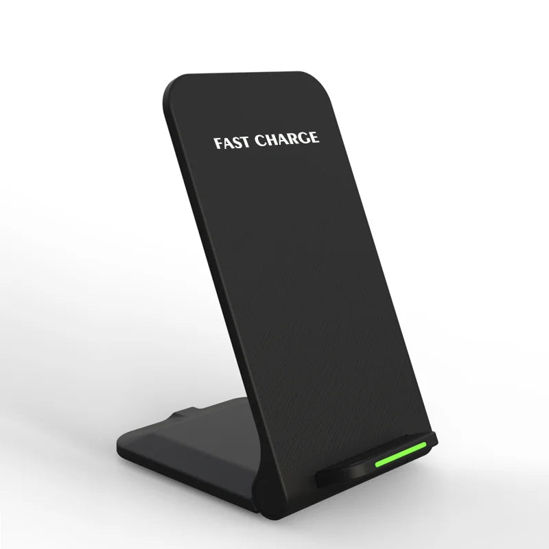 Premium 100W Wireless Charger Stand Schnellladestation Pad für Apple iPhone, iOS, Android Smartphones – Typ-C, Qi Dock, Doppelspule, Sicherheitsfunktionen
