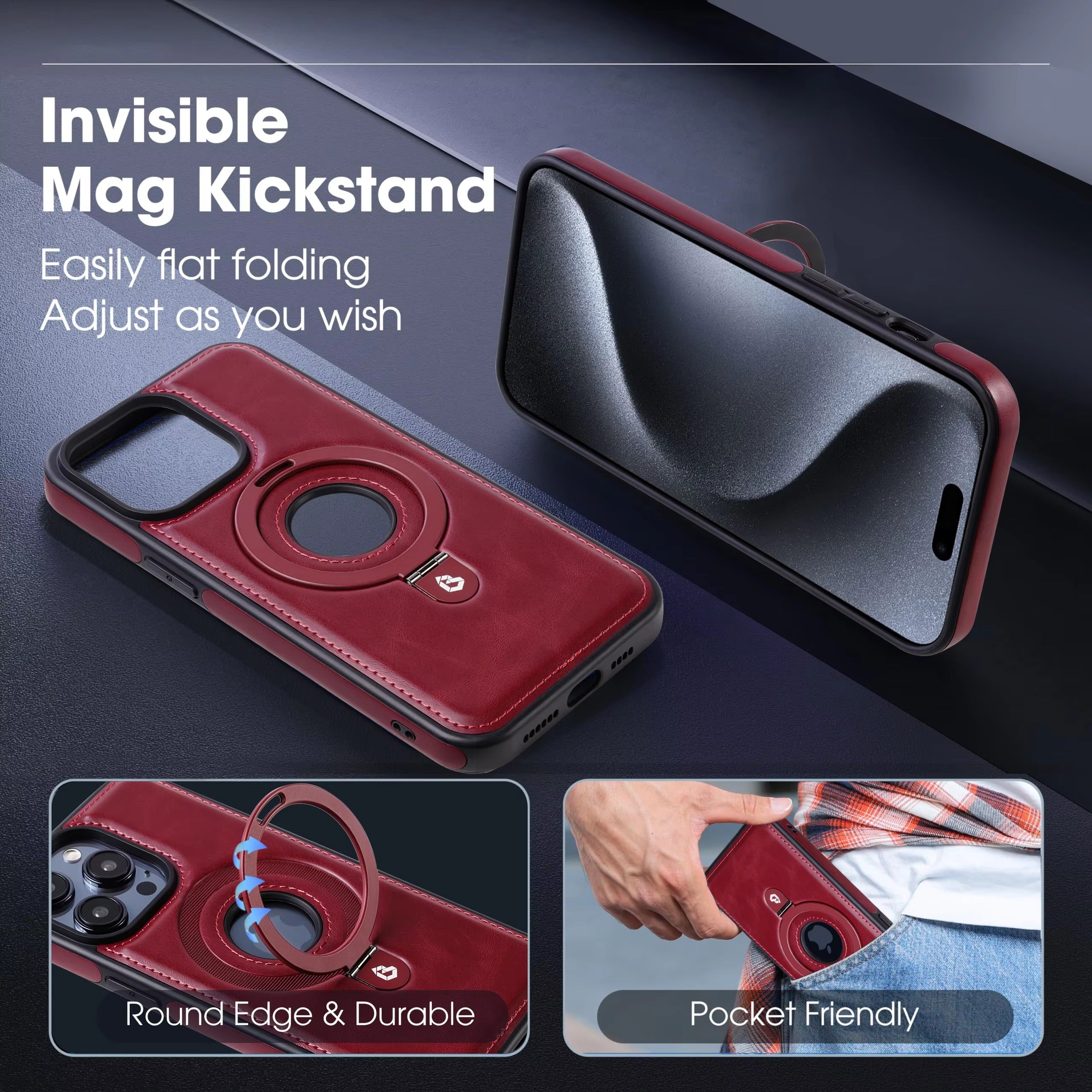 Premium Apple iPhone Case MagSafe Compatible Camera Lens Protection Screen Protection Cover