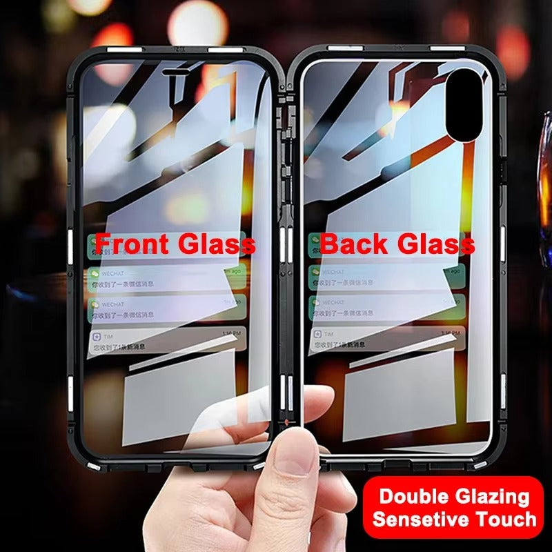 Premium Apple iPhone Case Compatible Camera Lens & Screen Protector Ultra Thin Shockproof Magnetic Full All Around Protection