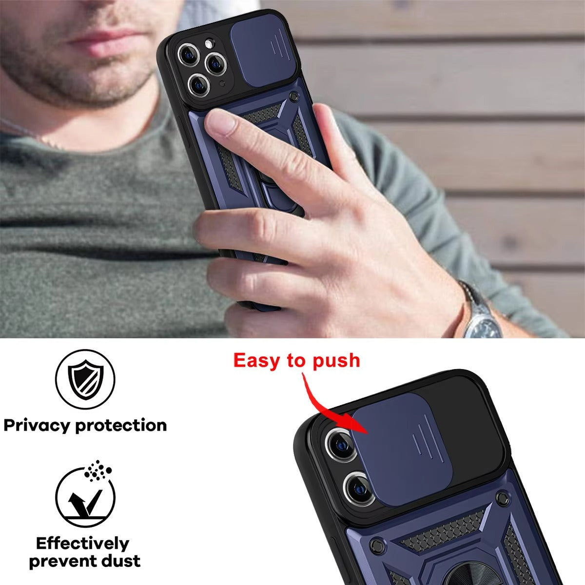 Premium Apple iPhone Case, Camera Protection, Screen Protection, Ultra Thin, Shockproof, Magnetic, Full All Around Protection