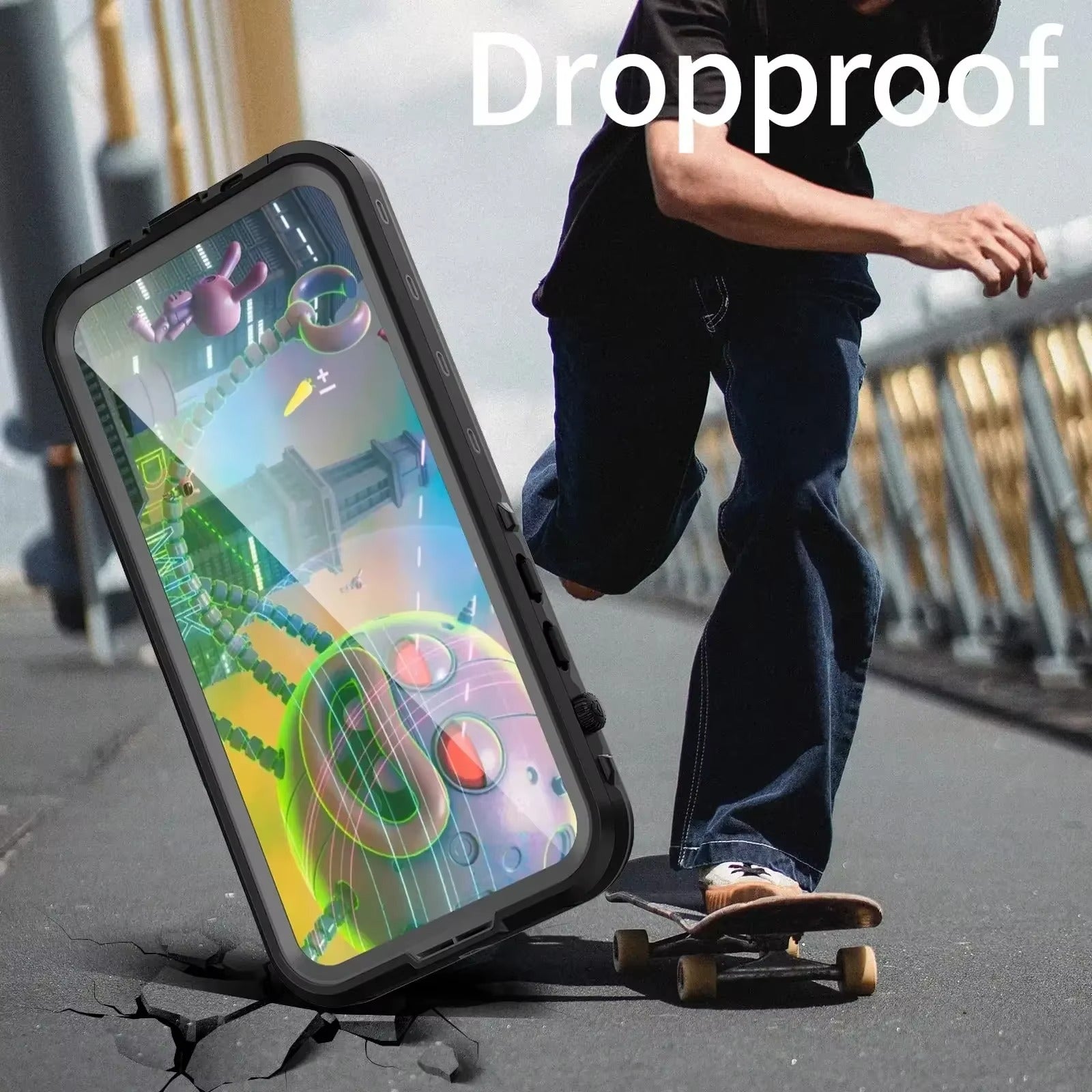 Premium Apple iPhone Case MagSafe Compatible, Camera Lens & Screen Protection, Ultra Thin Shockproof Magnetic Full All Around Protection Cover with IP68 Waterproof Diving Shell