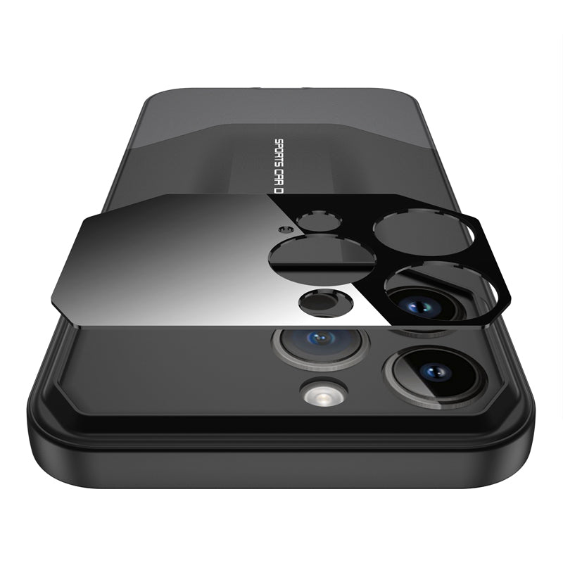 Luxury Frosted Plastic iPhone Case – TPU All-Inclusive Lens Protection Cover for iPhone Models, Sleek and Durable Design