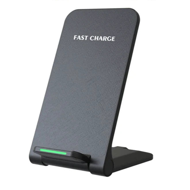 Premium 100W Wireless Charger Stand Schnellladestation Pad für Apple iPhone, iOS, Android Smartphones – Typ-C, Qi Dock, Doppelspule, Sicherheitsfunktionen