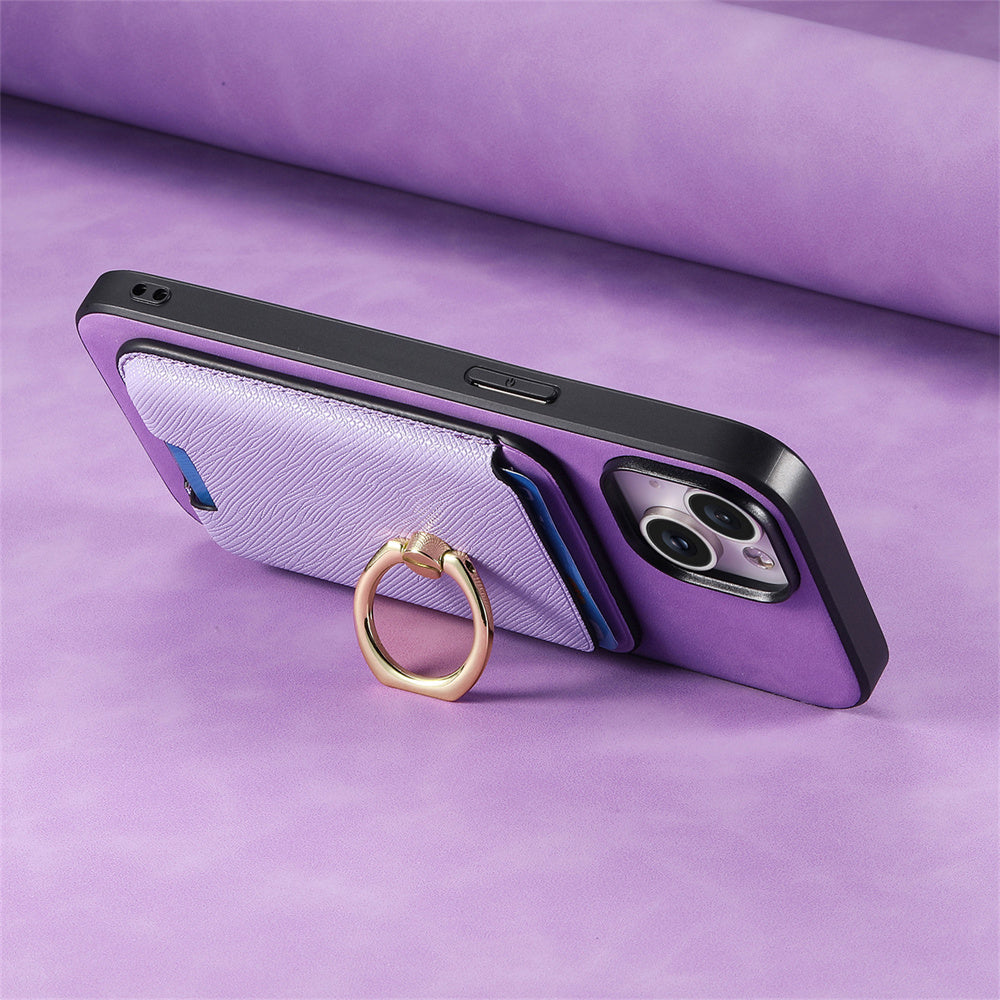 Luxury Detachable Magnetic Wallet iPhone Case – Card Holder, Ring Stand, Shockproof Protection for Secure and Convenient Use