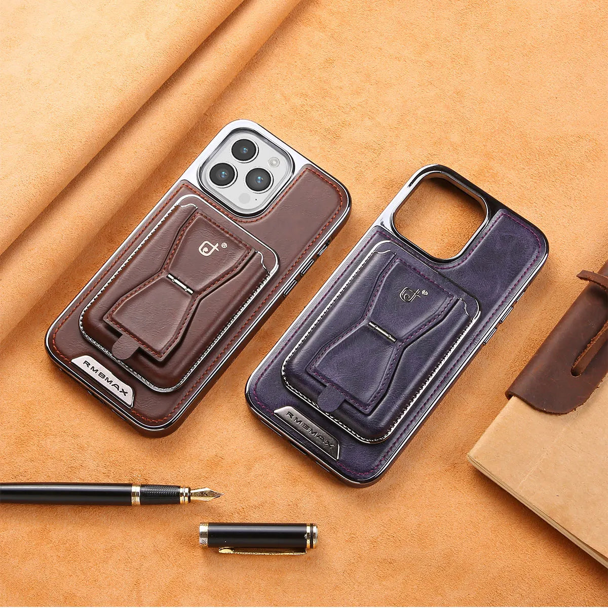 Luxury Leather Wallet Stand iPhone Case – Card Holder, Premium Protection, Durable Flip Cover, and Stylish Design for iPhone Models