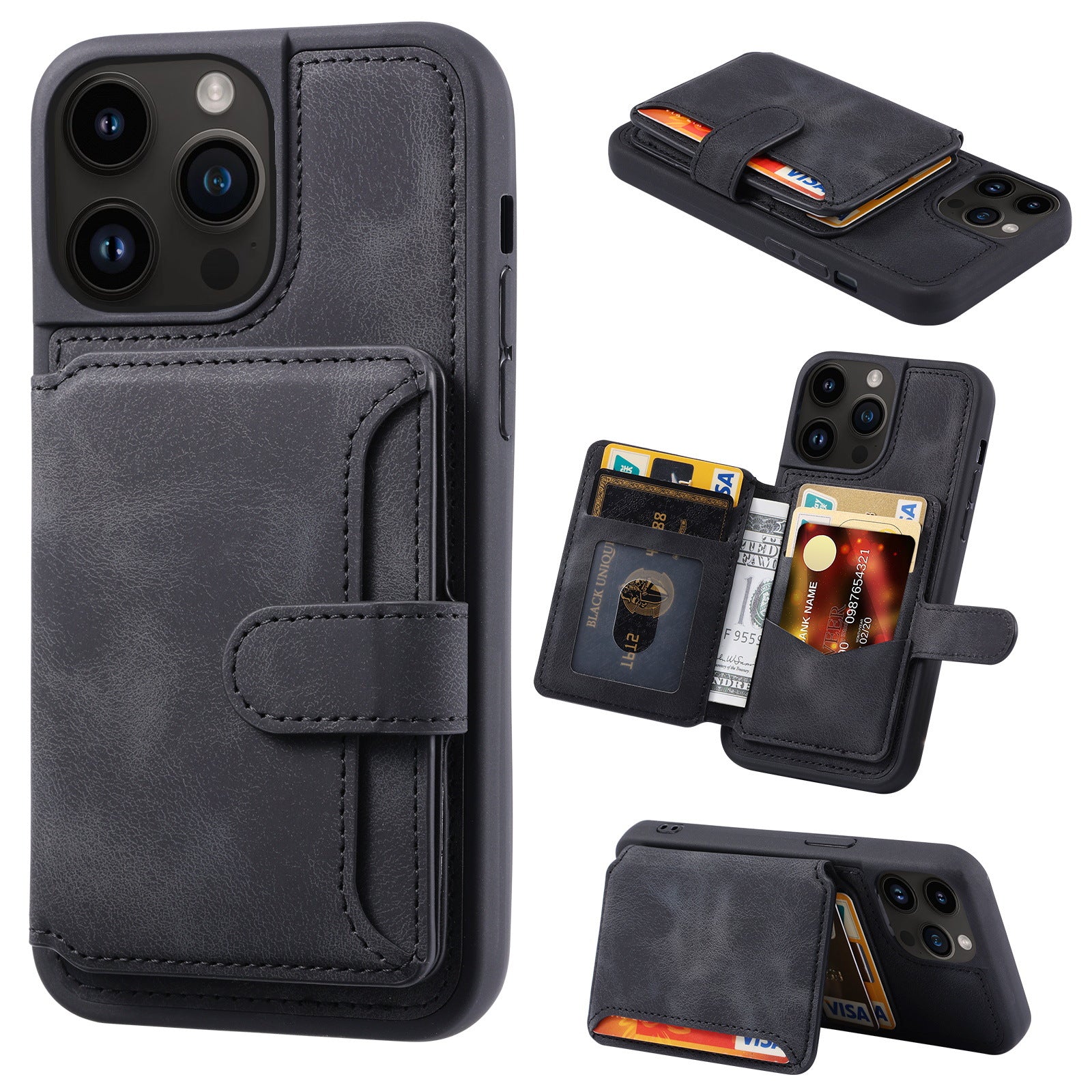 Luxury Wallet iPhone Case – Flip Cover with Card Holder, Slim Business Design Secure Magnetic Closure for Ultimate Protection