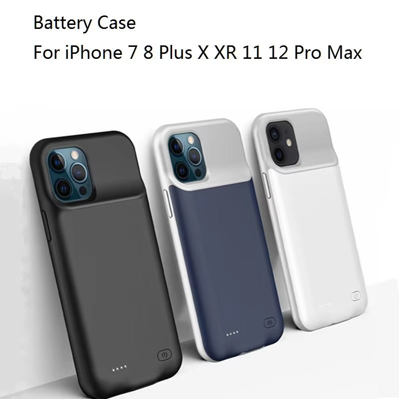 Robust Apple iPhone Case MagSafe Compatible, Camera Lens & Screen Protection, Ultra Thin Shockproof Magnetic Full All Around Protection Cover with External Battery Power Bank