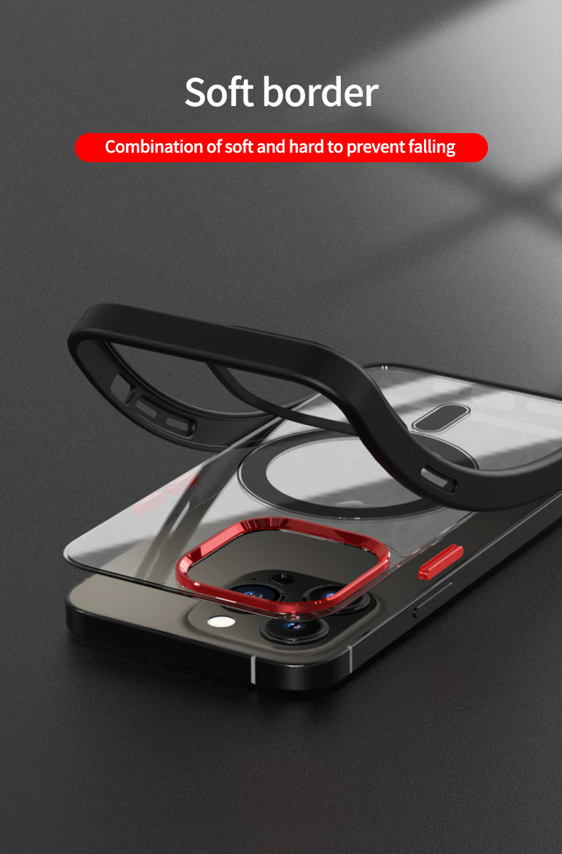 Luxury Clear MagSafe iPhone Case - Magnetic Wireless Charging, Shockproof Cover, Durable Transparent Design | Case for iPhone