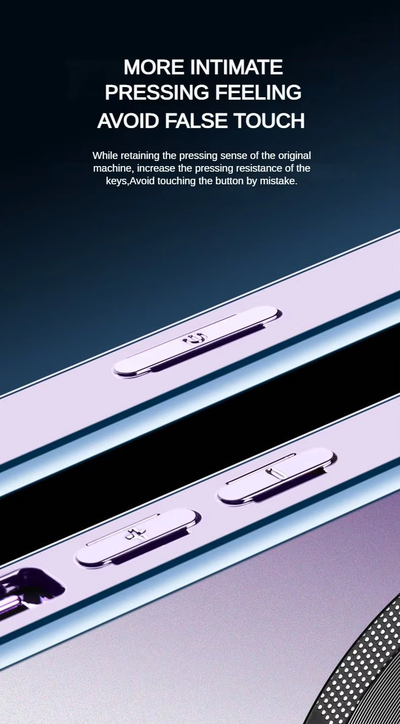 Premium-Hülle für Apple iPhone, MagSafe-kompatibel, Kameraobjektiv- und Bildschirmschutz, ultradünne, stoßfeste, magnetische Rundum-Schutzhülle mit Schiebeobjektiv und transparenter Acrylrückseite