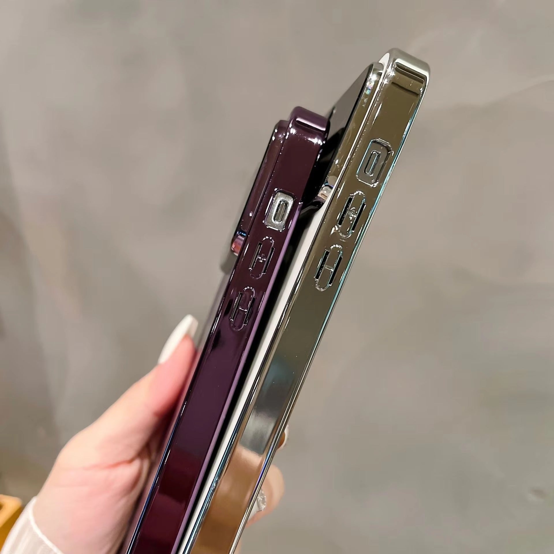 Premium-Hülle für Apple iPhone, MagSafe-kompatibel, Kameraobjektiv- und Bildschirmschutz, ultradünne, stoßfeste, magnetische Rundum-Schutzhülle mit Schiebeobjektiv und transparenter Acrylrückseite