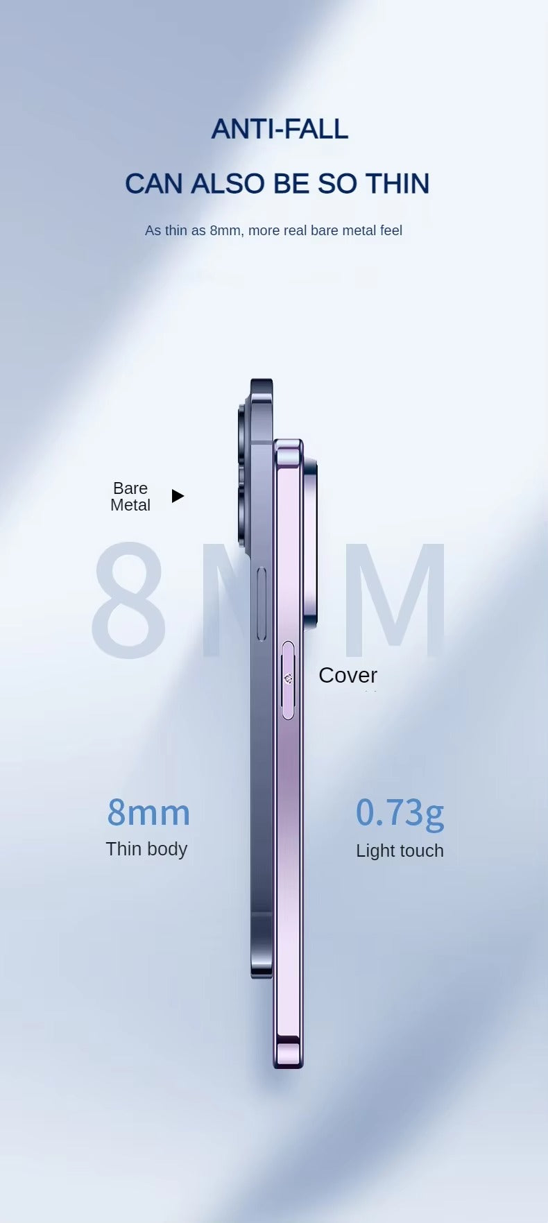 Premium-Hülle für Apple iPhone, MagSafe-kompatibel, Kameraobjektiv- und Bildschirmschutz, ultradünne, stoßfeste, magnetische Rundum-Schutzhülle mit Schiebeobjektiv und transparenter Acrylrückseite