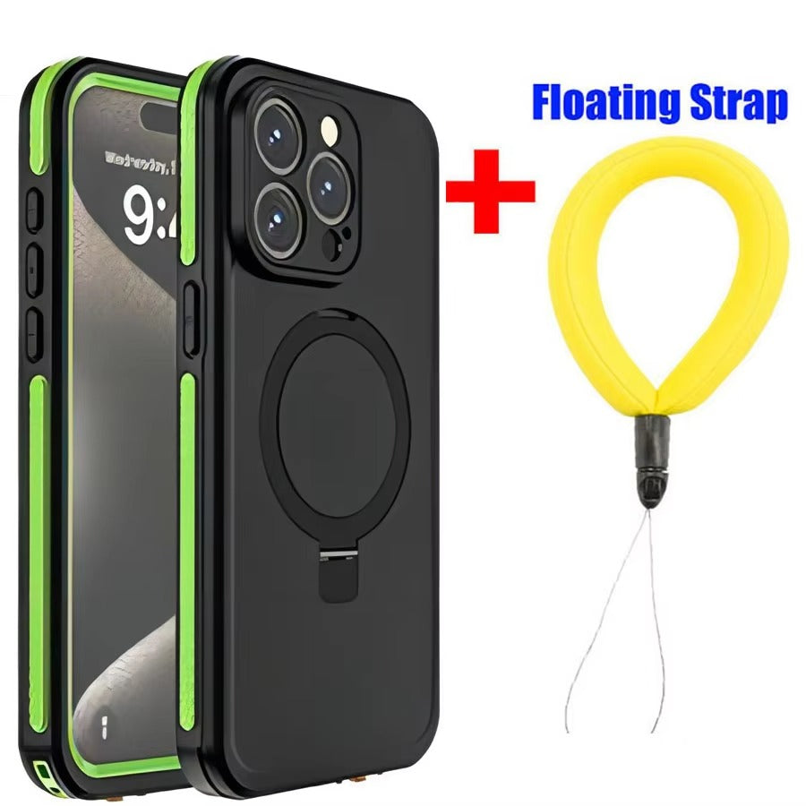 Robust Apple iPhone Case MagSafe Compatible, Camera Lens & Screen Protection,  Cover with IP68 Waterproof Stand Design