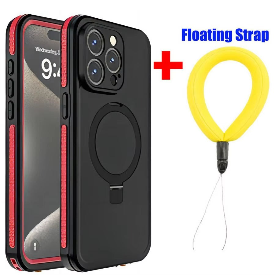 Robust Apple iPhone Case MagSafe Compatible, Camera Lens & Screen Protection,  Cover with IP68 Waterproof Stand Design