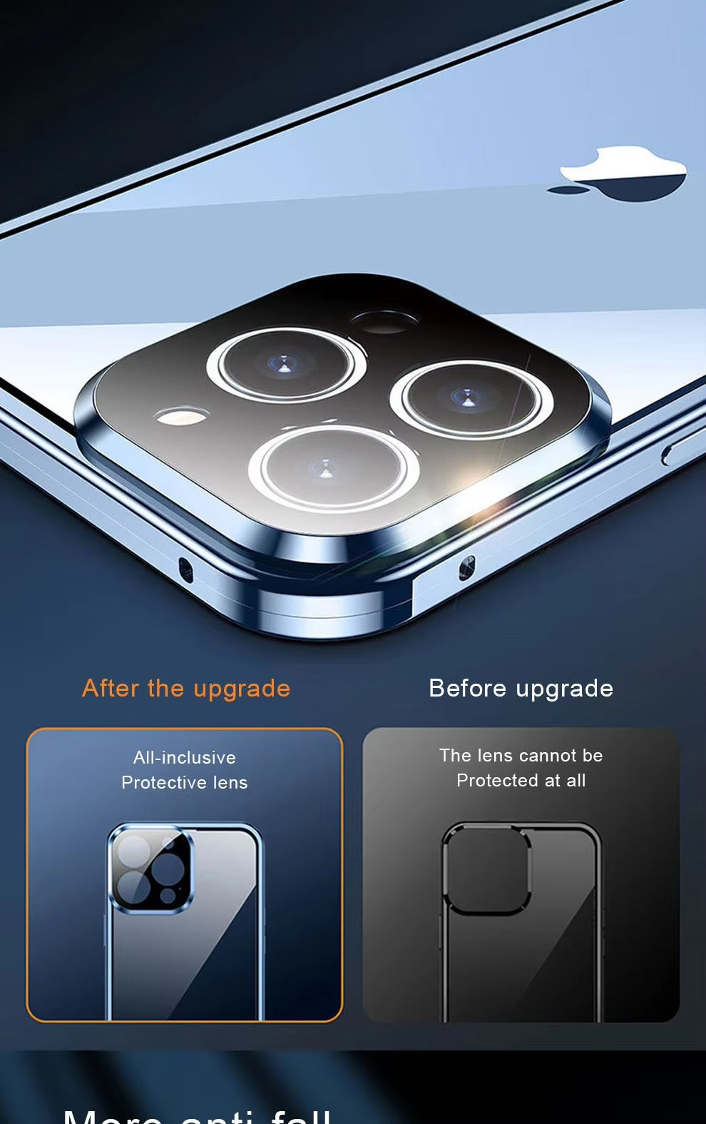Luxury Apple iPhone Case MagSafe Compatible, Camera Lens & Screen Protection,  Cover with Double-Sided Glass Design