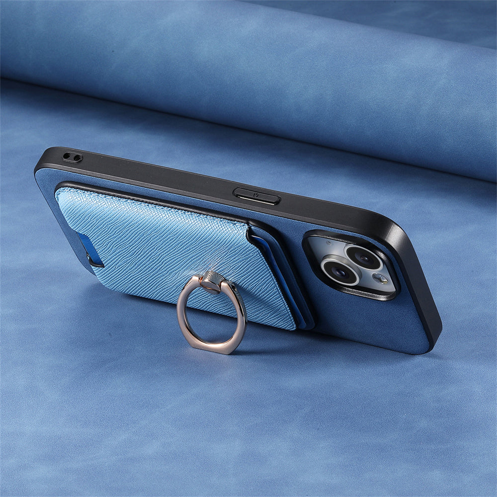 Luxury Detachable Magnetic Wallet iPhone Case – Card Holder, Ring Stand, Shockproof Protection for Secure and Convenient Use