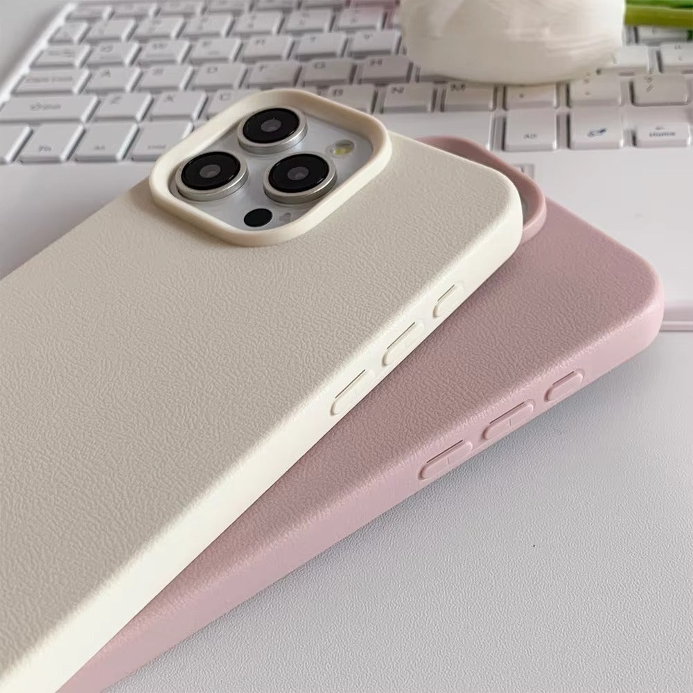 Premium Genuine Leather iPhone Case – 360° Full Protection, Luxury Armor Shell, Stylish & Durable Back Cover Case for iPhone