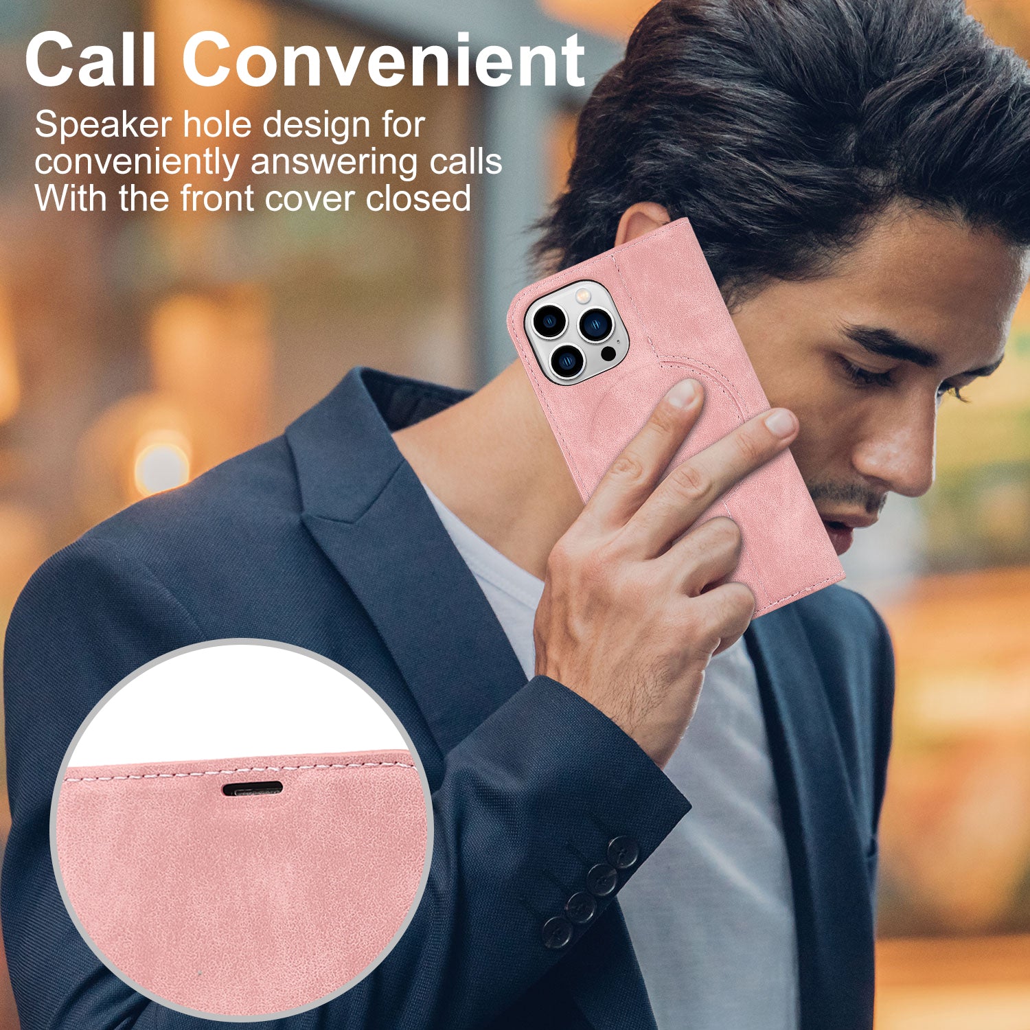 Luxuriöse magnetische Leder-Brieftaschenhülle für das iPhone – MagSafe Kabelloses Laden, Kartensteckplatz, Standfunktion, Premium-Schutz, stilvolle und langlebige Hülle