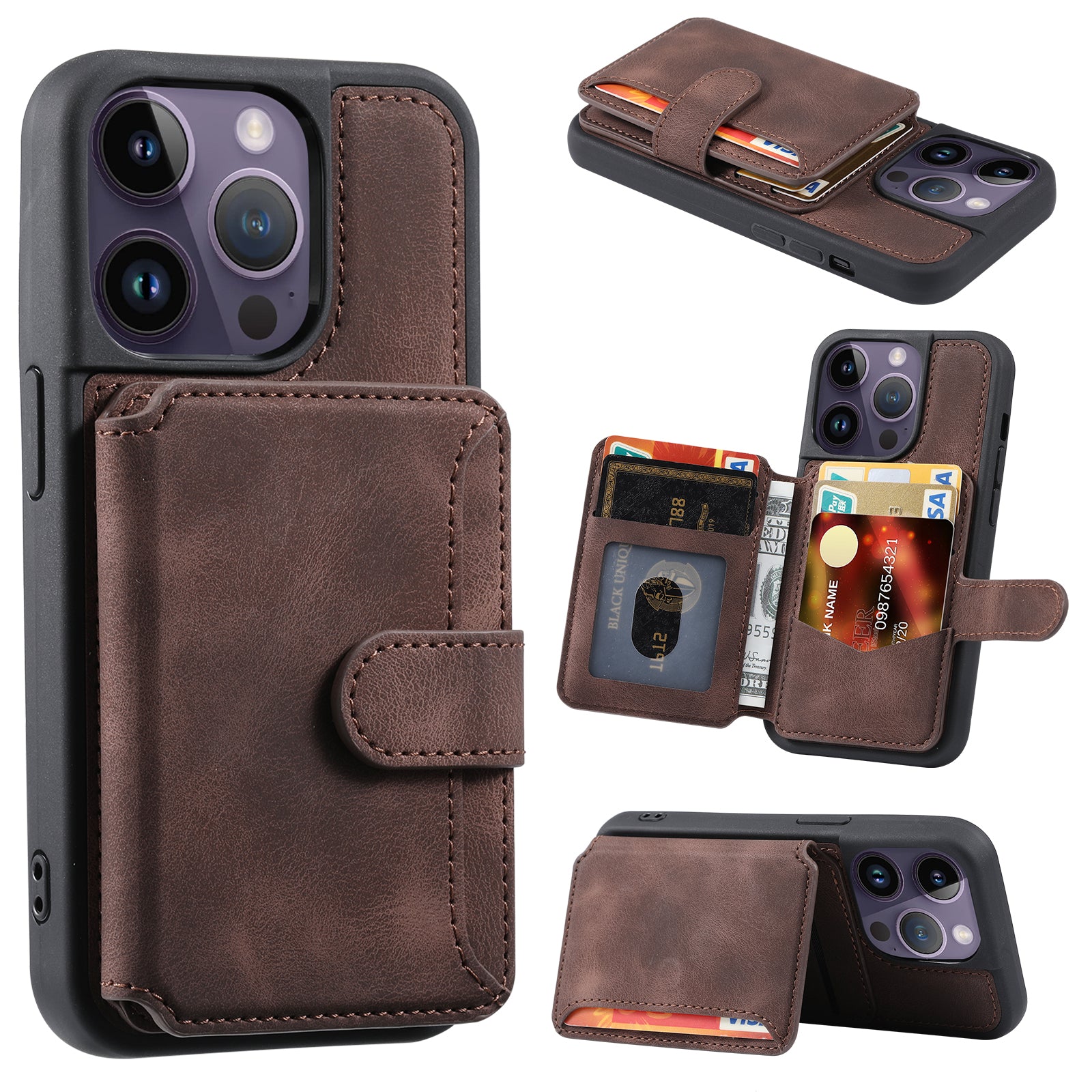 Luxury Wallet iPhone Case – Flip Cover with Card Holder, Slim Business Design Secure Magnetic Closure for Ultimate Protection