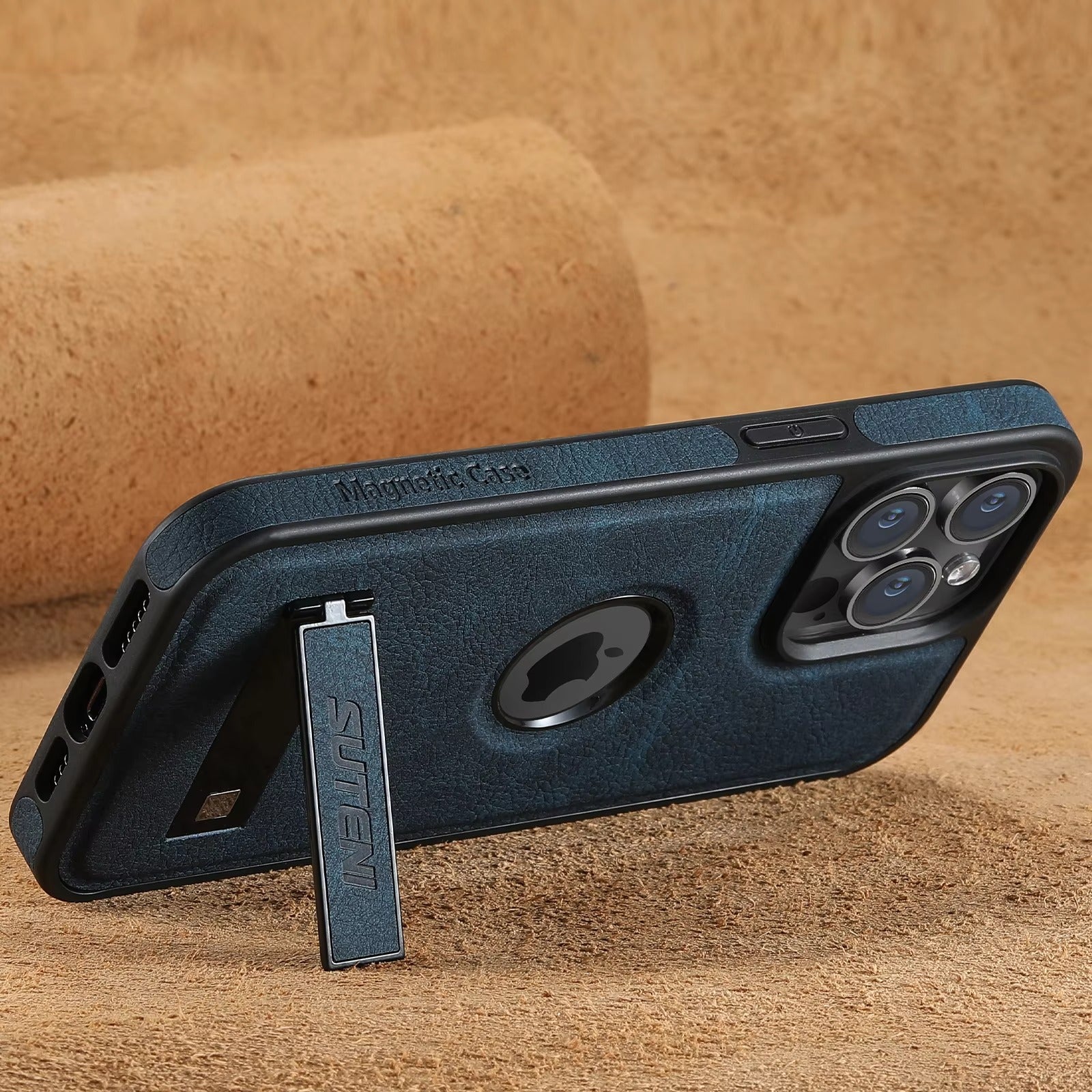 Luxury Apple iPhone Case MagSafe Compatible, Camera Lens Protection, Screen Protection Leather Design, Case for iPhone