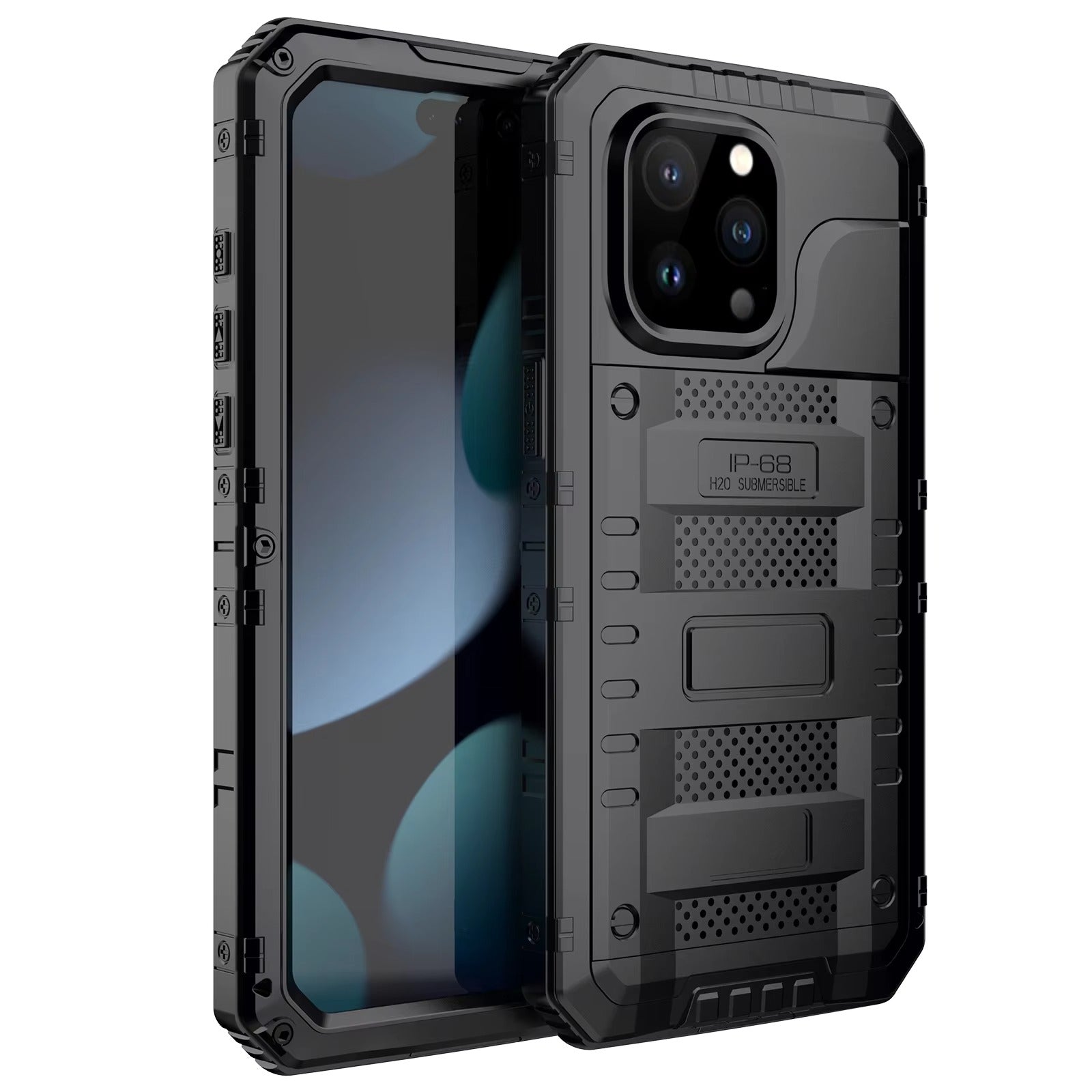 Robust Apple iPhone Case MagSafe Compatible, Camera Lens & Screen Protection, Cover with IP68 Waterproof Armor Design